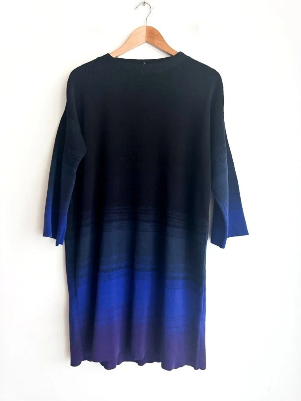 Archiviob Ombre Blue Black Knit Dress XL - Picture 2 of 6
